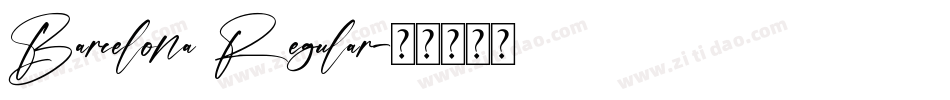 Barcelona Regular字体转换